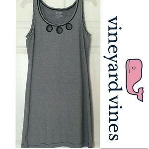Vineyard Vines Navy Stripe Sleeveless Dress